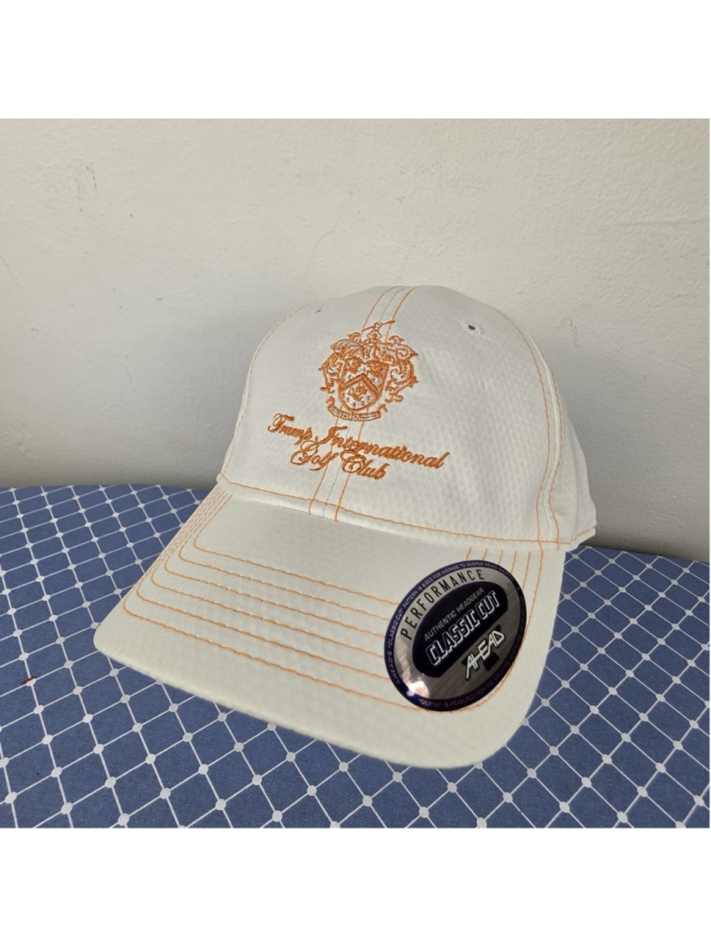 Trump Golf International Golf Club AHEAD Performance Strapback Hat NWT